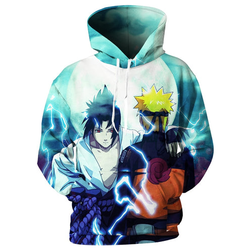 Cloudstyle 3D Anime Hoodies Men Clothes 2018 Naruto Sasuke 3D Full Print Hoody Sweatshirt Streetwear Pullovers Tops Fashion