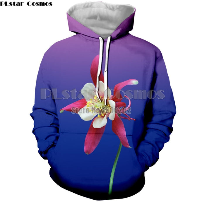 PLstar Cosmos beautiful flowers  Hoodies Sweatshirt Men's/women  natural scenery  3d full Print drop shipping