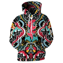 Load image into Gallery viewer, Cloudstyle Own Design Men 3D Hoodies Full Print Symmetric Floral Sweatshirt Hip Hop Streetwear Unisex Tracksuits Men Hoody Coat