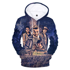 Stranger Thing 3D Full Print Mens Pullover Hoodies Sweatshirts Street Style Hip Hop 2018 Hodies Casual Coat Workout